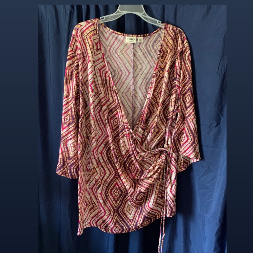 ⭐️SALE⭐️ Print Cross Body Blouse